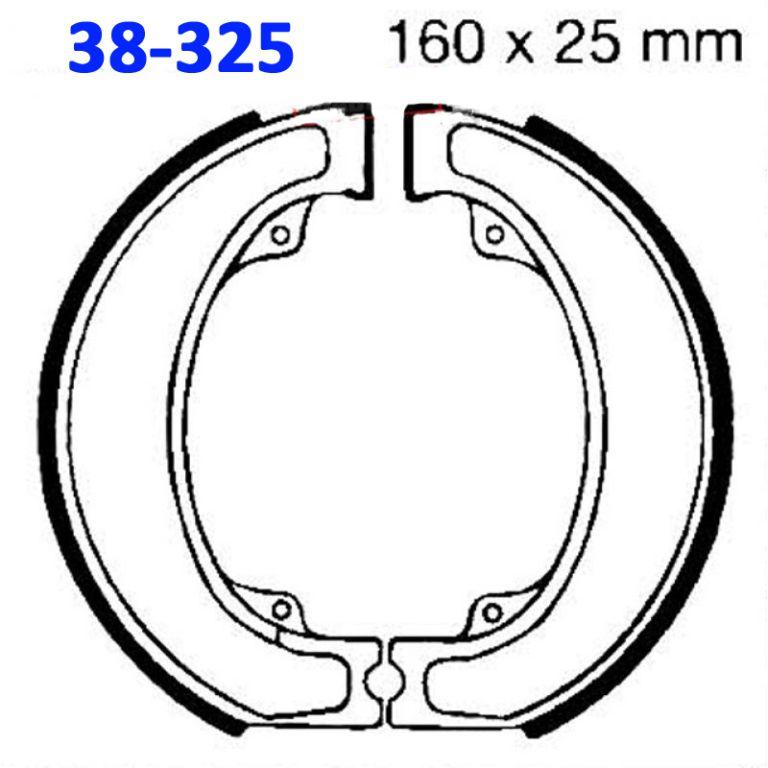 BRAKE SHOES HONDA CR250 XL500 EBC H325 S325