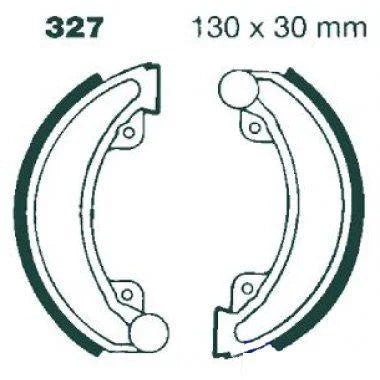 BRAKE SHOES HONDA CR250 XR250 CR450 EBC S327 H327