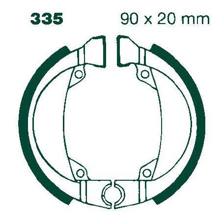 BRAKE SHOES HONDA SCOOTER EBC H335