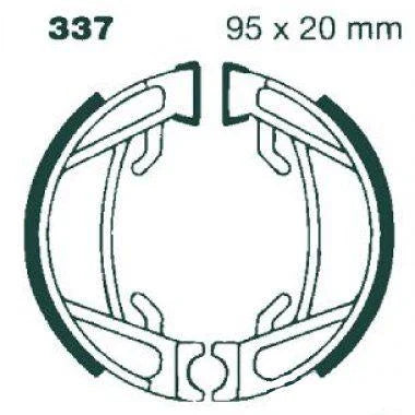 BRAKE SHOES 1984 HONDA PX50 EBC H337