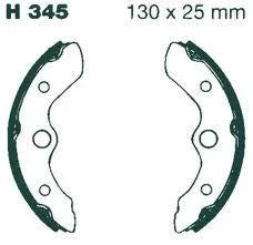 DRUM BRAKE SHOES SET 86-14 HONDA TRX 200 250 300 FOURTRAX RECON H345 06450-HC4-900