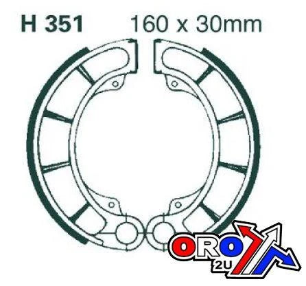 BRAKE SHOES HONDA EBC H351