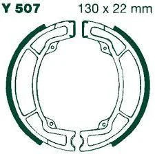 BRAKE SHOES YAMAHA IT175 YZ 125 250 400 EBC Y507