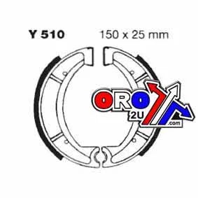 BRAKE SHOES YAMAHA EBC Y510