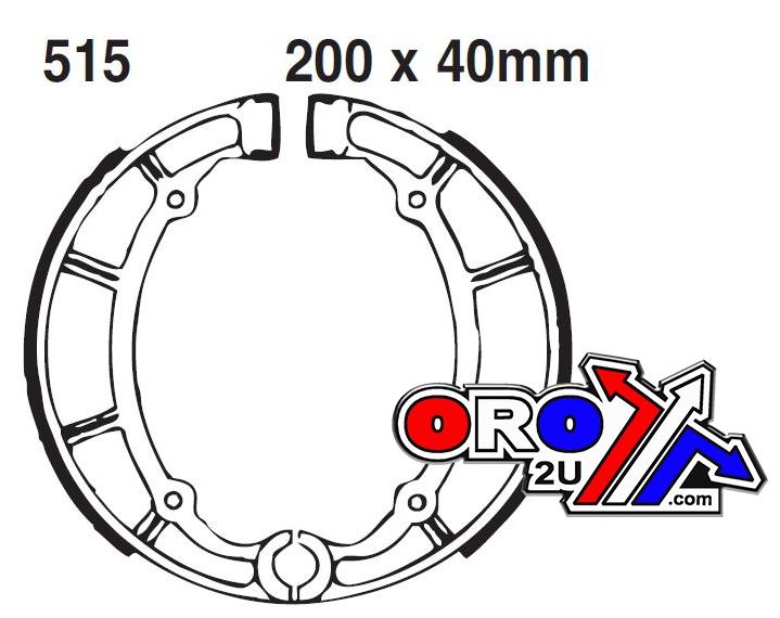 BRAKE SHOES YAMAHA XV XJ EBC Y515