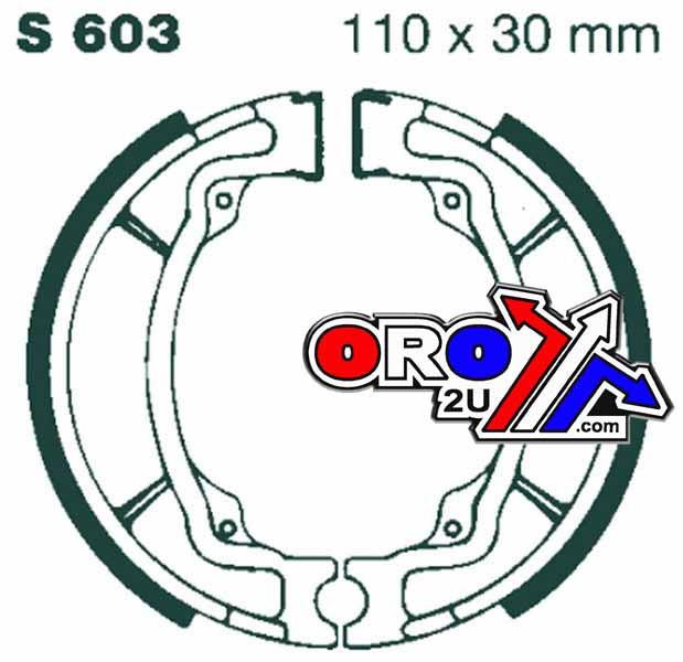 BRAKE SHOES KAWASAKI SUZUKI EBC S603