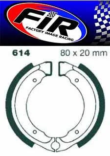 BRAKE SHOES 80-18 E-TON KAWASAKI QUADZILLA SUZUKI KFX R WK LT 50 80 90 FIR 80 X 20 AT-05056