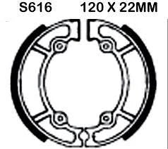 BRAKE SHOES SUZUKI EBC S616