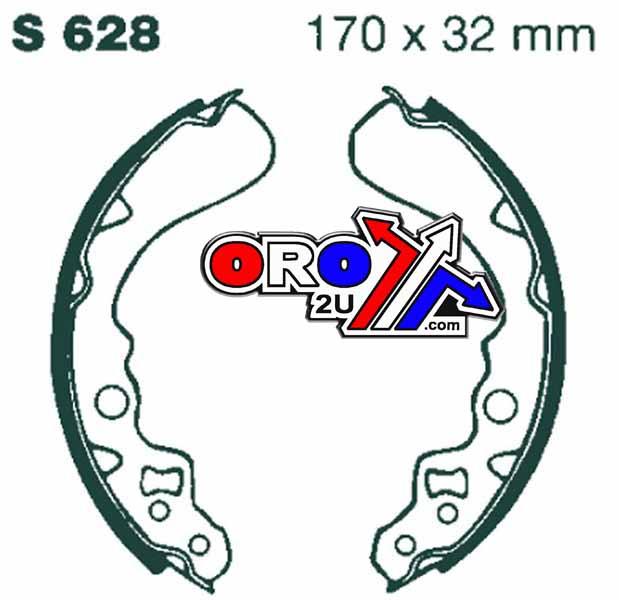 BRAKE SHOES KAWASAKI SUZUKI EBC S628