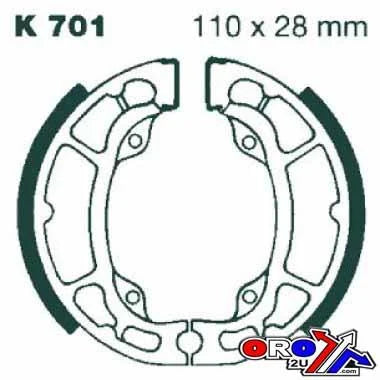BRAKE SHOES VESRAH VB414 1104140