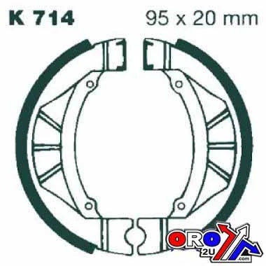 BRAKE SHOES 1983KAWASAKI KX80 K714 VB415