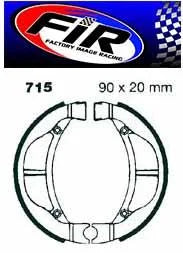 BRAKE SHOES 83-18 KAWASAKI SUZUKI KLX KDX KX DR-Z RM 60 65 80 110 VB417 K715