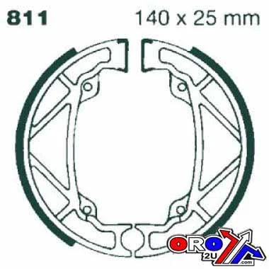 BRAKE SHOE 1982 KTM 495 MX LELEU EBC 811
