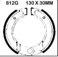 BRAKE SHOE EBC 812 KTM, 812G