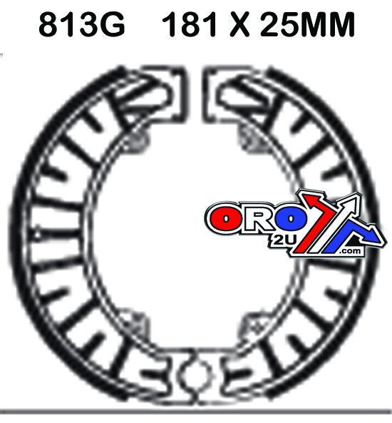 BRAKE SHOES KTM 250 350 813G EBC