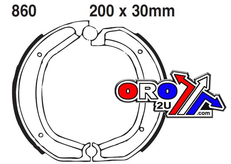 BRAKE SHOES BMW EBC 860