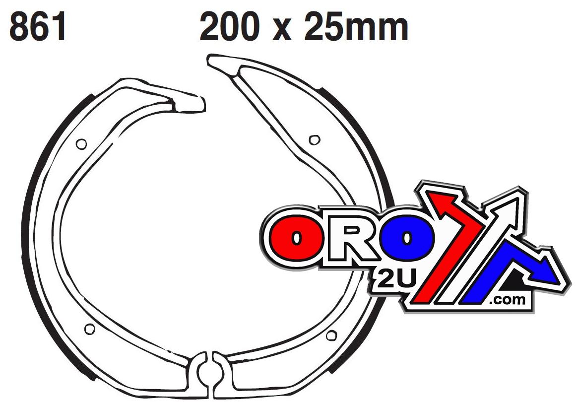 BRAKE SHOES BMW EBC 861