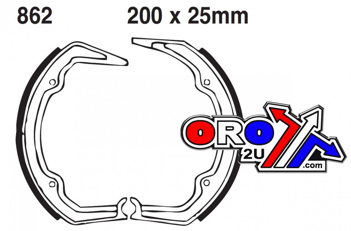 BRAKE SHOES BMW R65 EBC 862