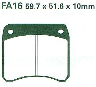 BRAKE PADS EBC FA016