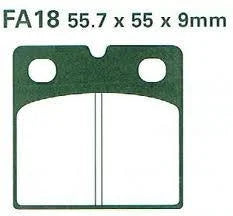 BRAKE PADS SINTERED METAL EBC FA018HH
