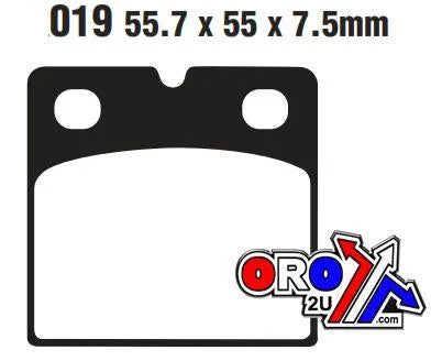 BRAKE PADS DISC SEMI-METAL EBC FA019