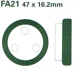 BRAKE PADS DISC VESRAH VD-234, 1002340