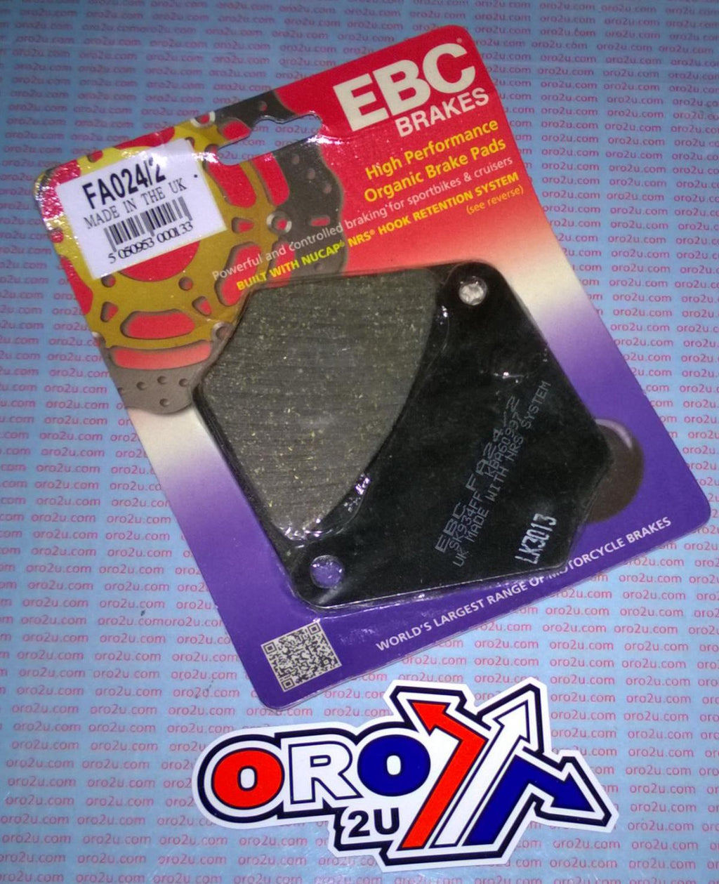BRAKE PADS SEMI-METAL HARLEY DAVIDSON EBC FA024/2
