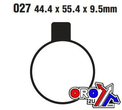 BRAKE PADS SEMI-METAL EBC FA027