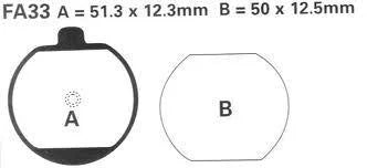 BRAKE PADS KAWASAKI EBC FA033
