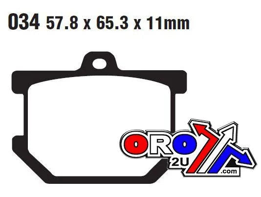 BRAKE PADS STD FA034 EBC