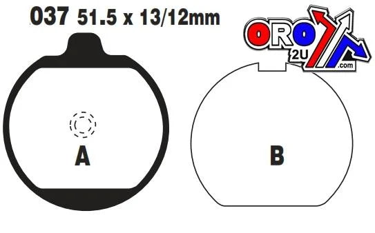 BRAKE PADS SEMI-METAL KAWASAKI Z650 Z750 EBC FA037
