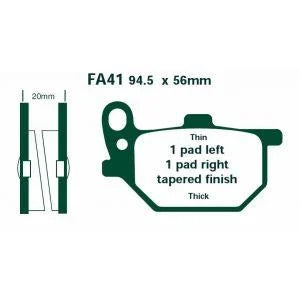 BRAKE PADS DISC VD215 FA041