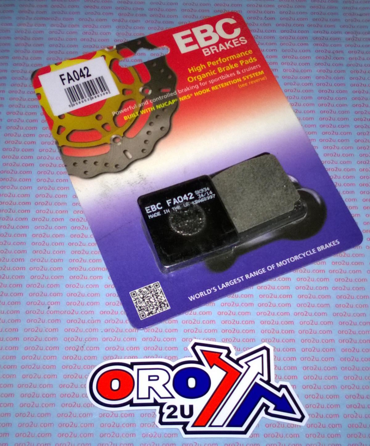 BRAKE PADS YAMAHA VD212 FA042