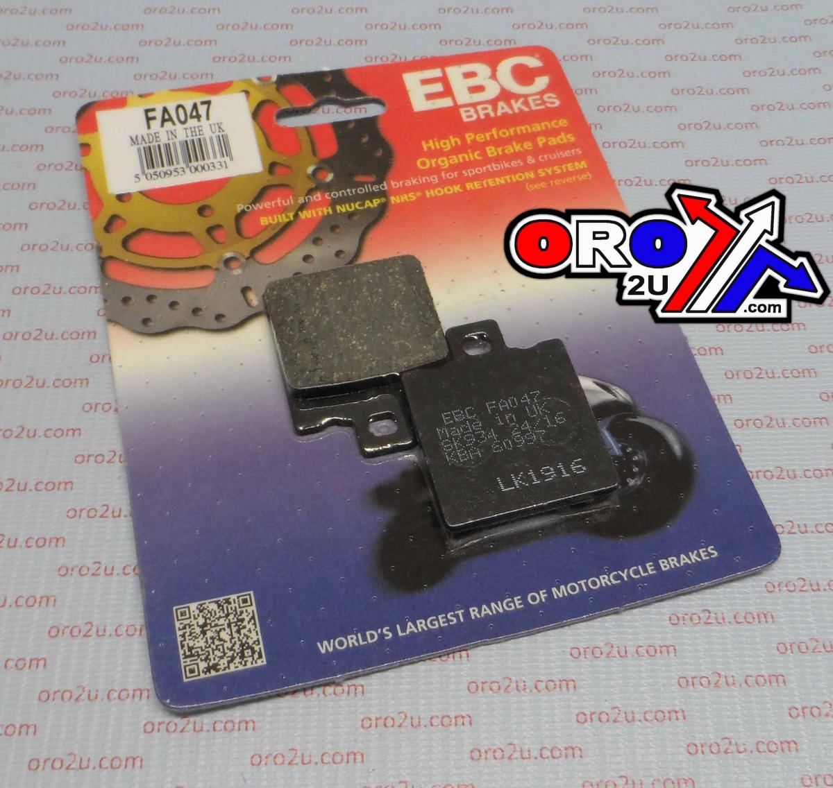 BRAKE PADS STD EBC FA047