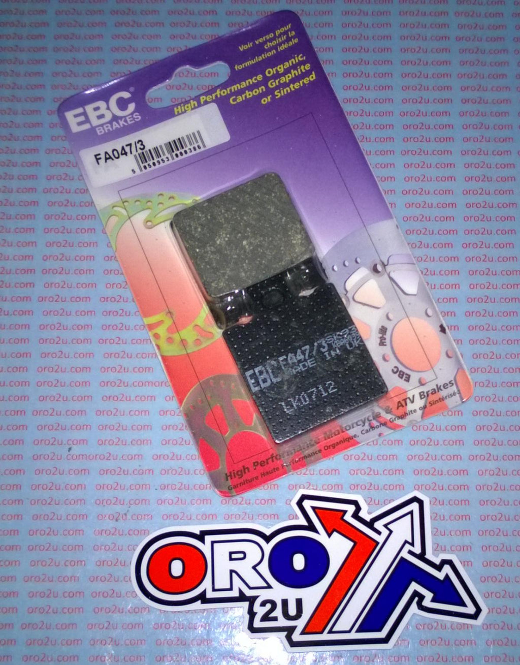 BRAKE PADS 9.3mm HONDA EBC FA047/3