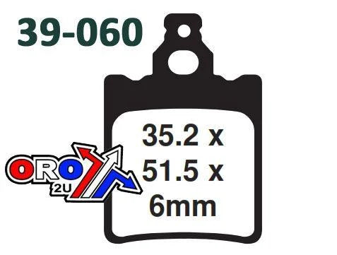 BRAKE PADS STD VESRHA 39-060SVES