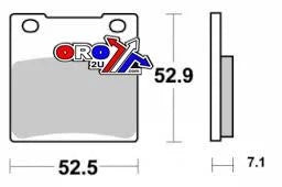 BRAKE PADS SINTERED METAL, SIFAM S1009N