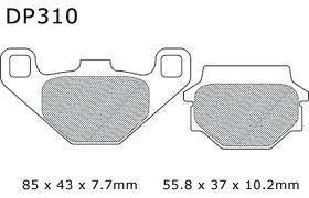 BRAKE PADS SINTERED DP BRAKES, DP310 HARD 41-310.H.DP, 39-067