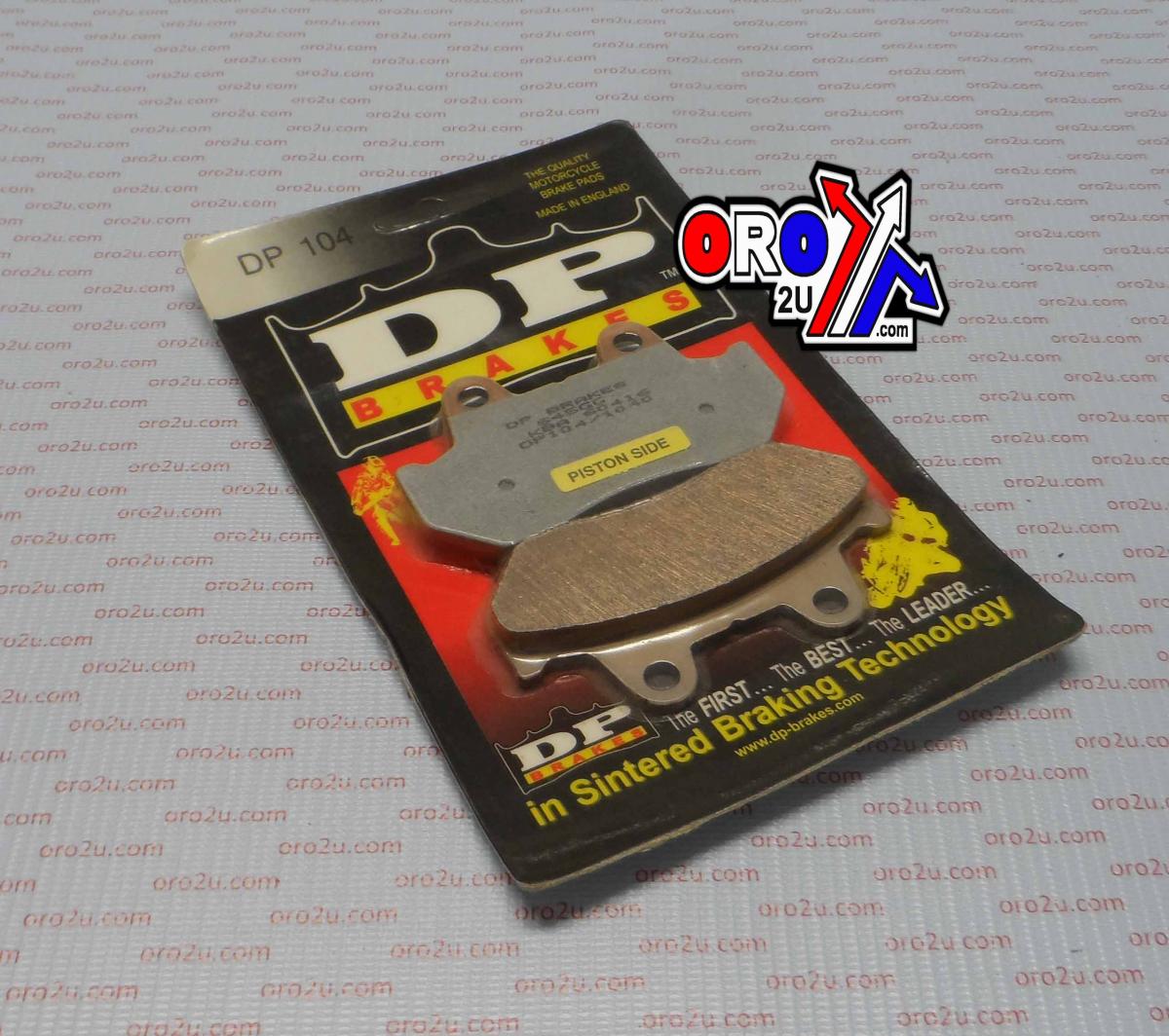 BRAKE PADS SINTERED DP BRAKES, DP104 Premium 41-104.H.DP, 39-069/2