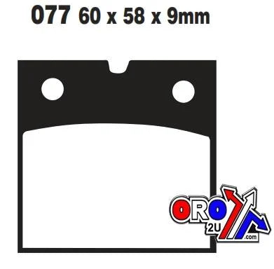 BRAKE PADS STD SEMI-METAL BMW EBC FA077