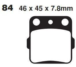 BRAKE PADS STD EBC FA084TT