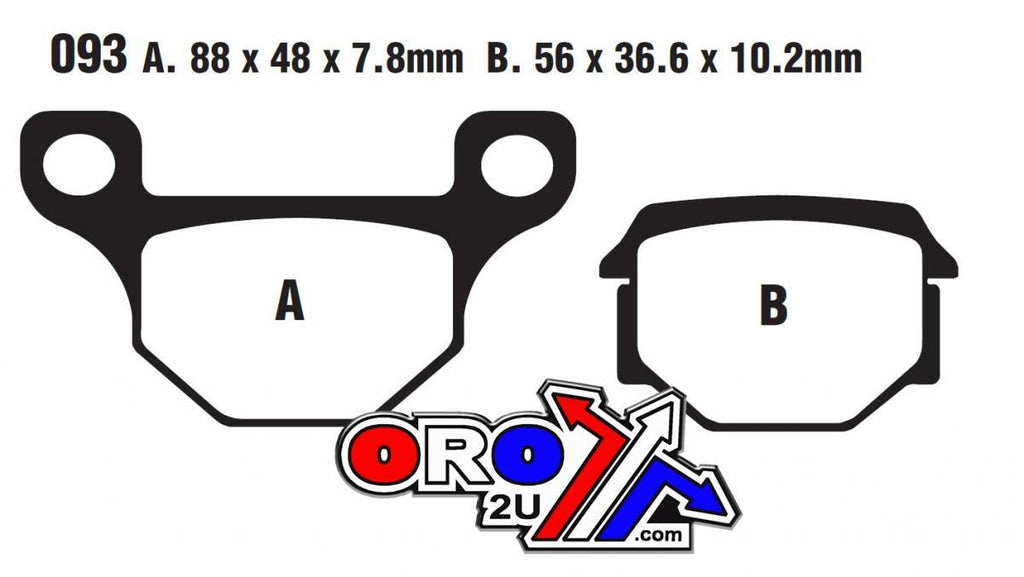 BRAKE PADS STD RIEJU SUZUKI EBC FA093