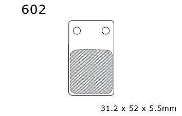 BRAKE PADS DP BRAKES HARD, DP602 BRAKES Premium Sintered, 39-099