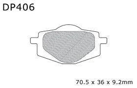 BRAKE PADS DP BRAKES HARD, DP406 BRAKES Premium Sintered