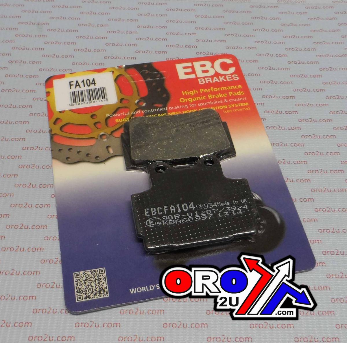 BRAKE PADS YAMAHA FZR TZR EBC FA104