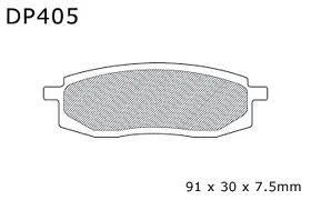 BRAKE PADS SINTERED DP BRAKES, DP405 Premium 41-405.H.DP, 39-105