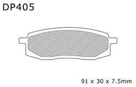 BRAKE PADS SINTERED DP BRAKES, DP405 Premium 41-405.H.DP, 39-105