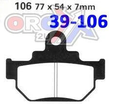 BRAKE PADS MAICO SUZUKI EBC FA106TT