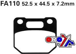 BRAKE PADS SEMI-METAL 1986-1990 SUZUKI RG 125 EBC FA110