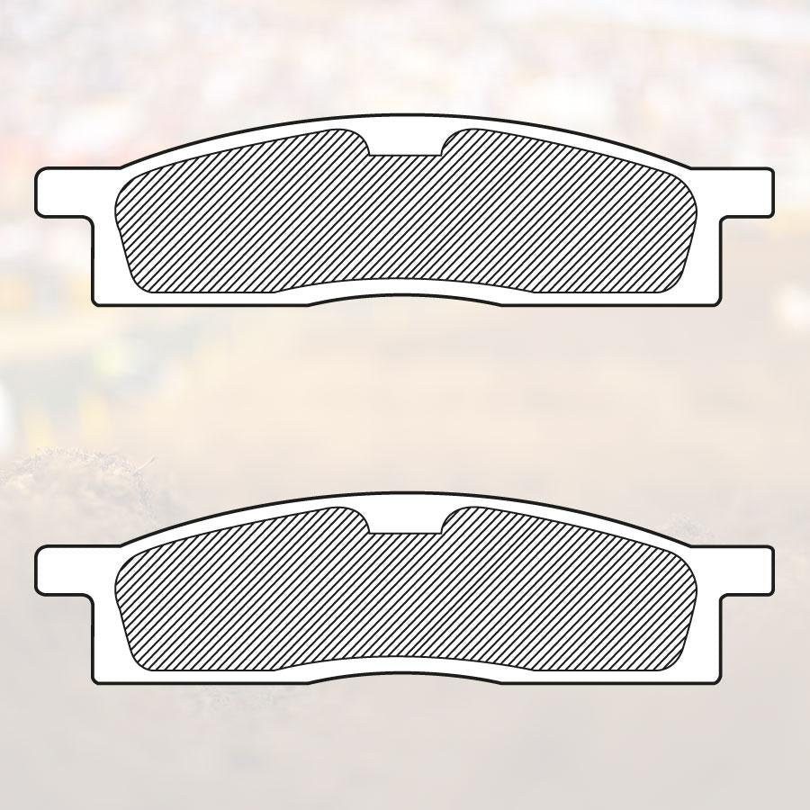 BRAKE PADS SINTERED RC-1, RENTHAL BP-109, 41-408.H.REN, 39-119 BP109 WORKS